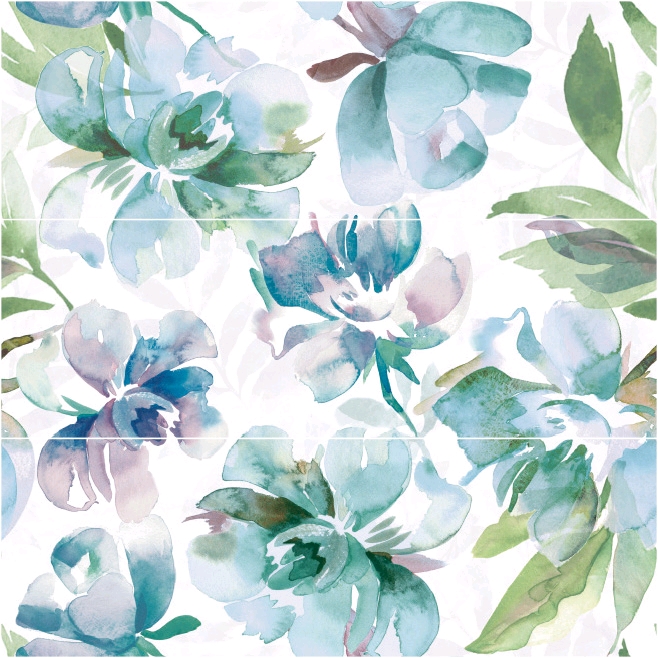 SAVOIA BOTANICAL 25X75 DECORS WATER COLOR GLOSSY